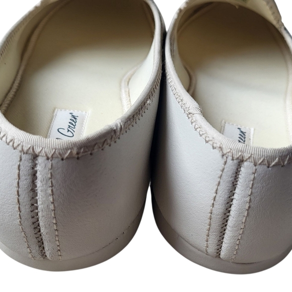Daniel Green Meg Leather Slip On Loafer Slippers Women's  Bone White 10 Narrow - Picture 4 of 8